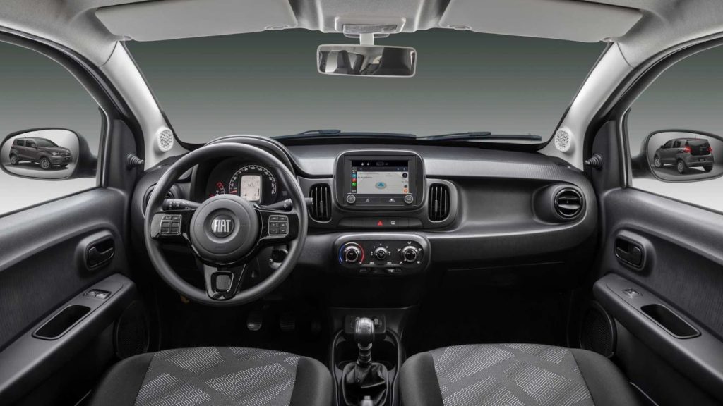 Interior do Fiat Mobi 2025